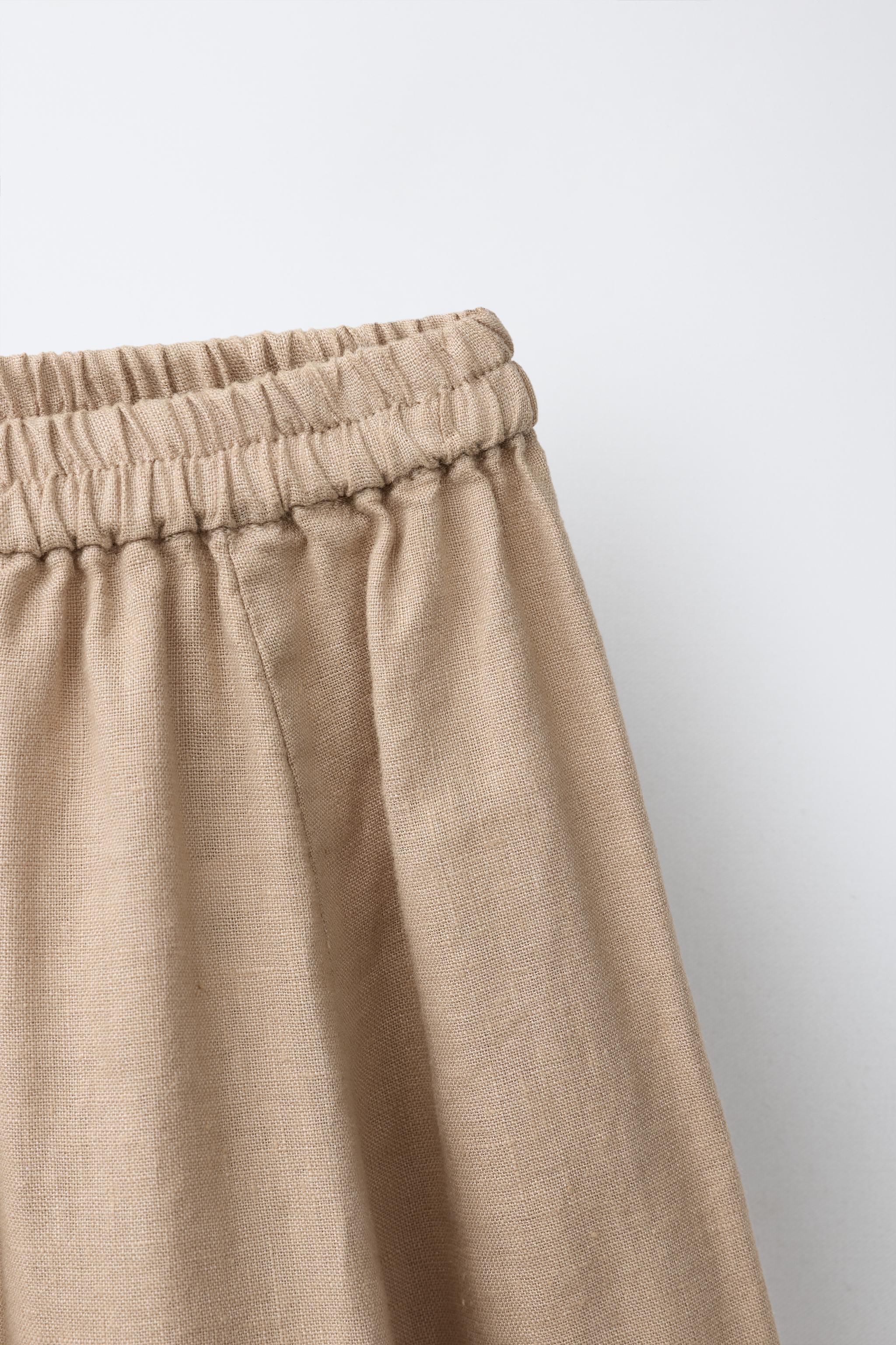 PANTALON BALLON 100 % LIN